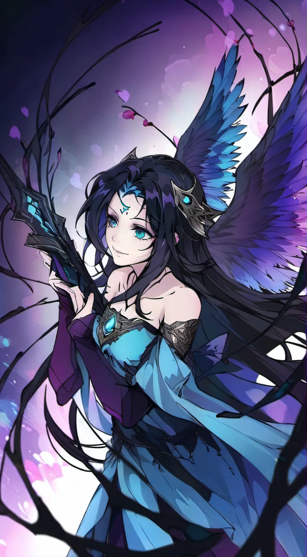 ai character: douma x shinobu background