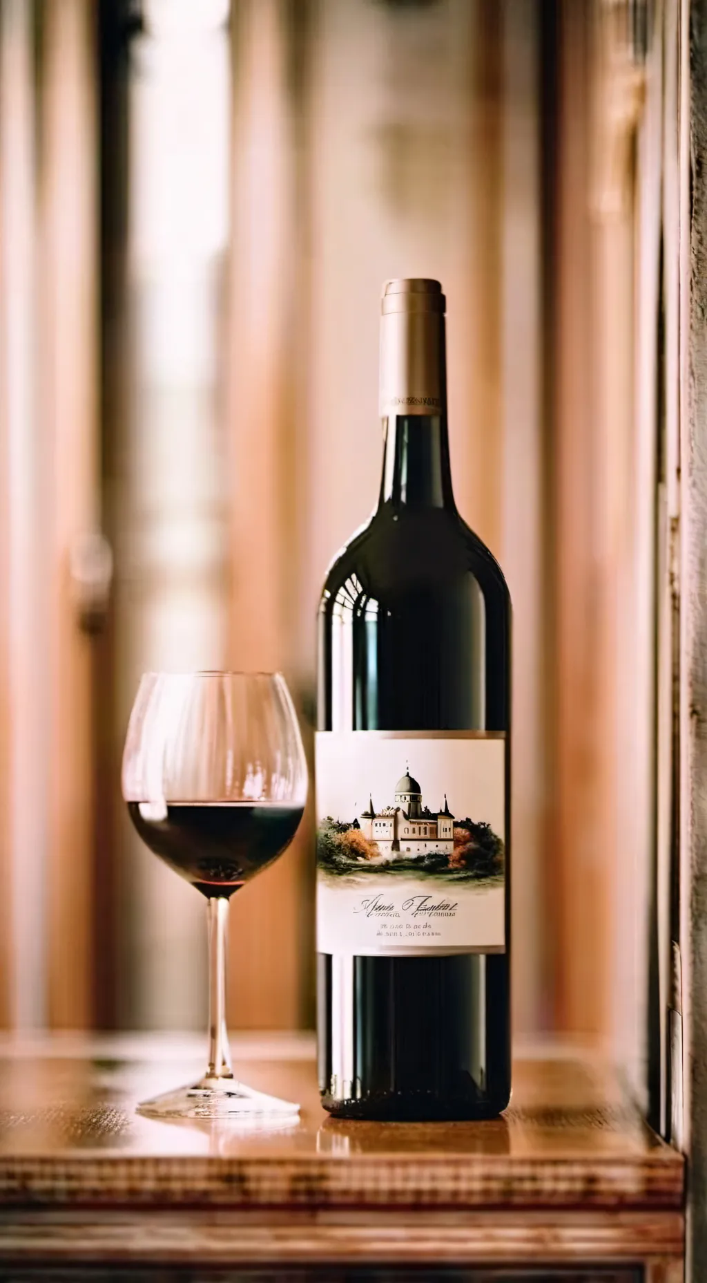 ai character: wine background