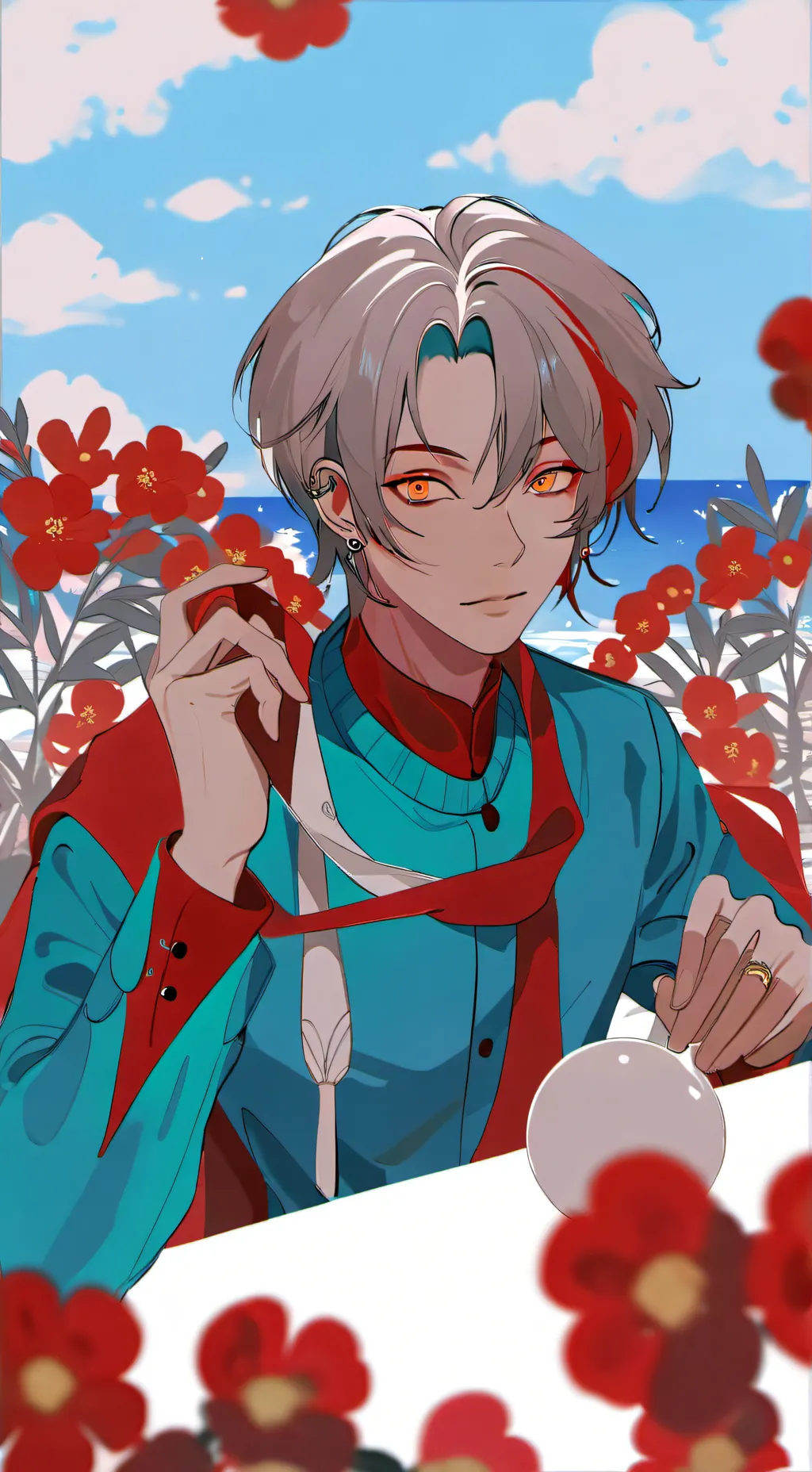 ai character: menu background