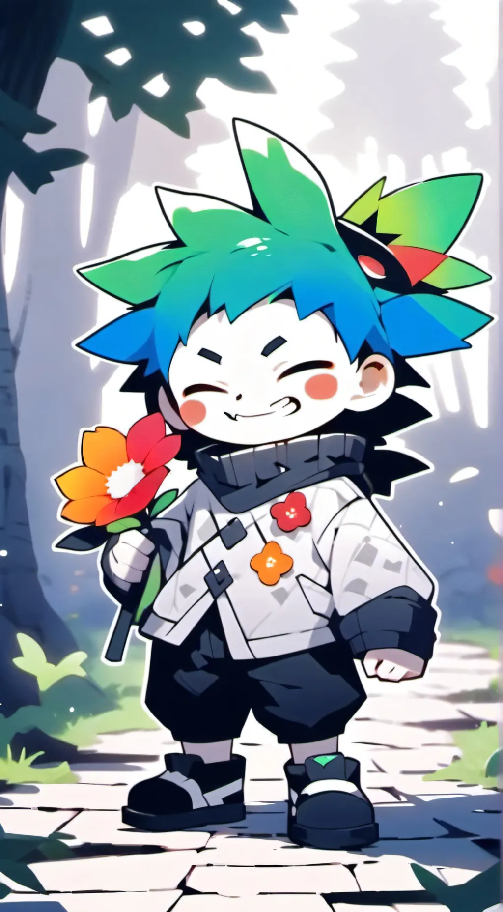 ai character: Dw answers Fans|`~ background