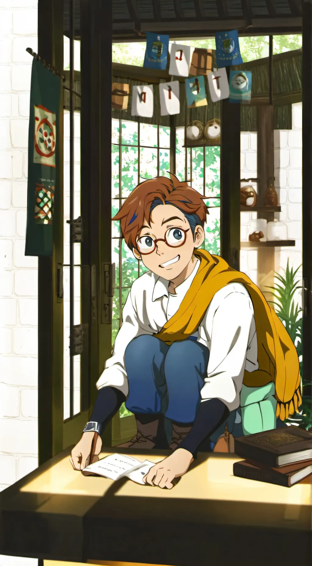 ai character: Pizza Face background