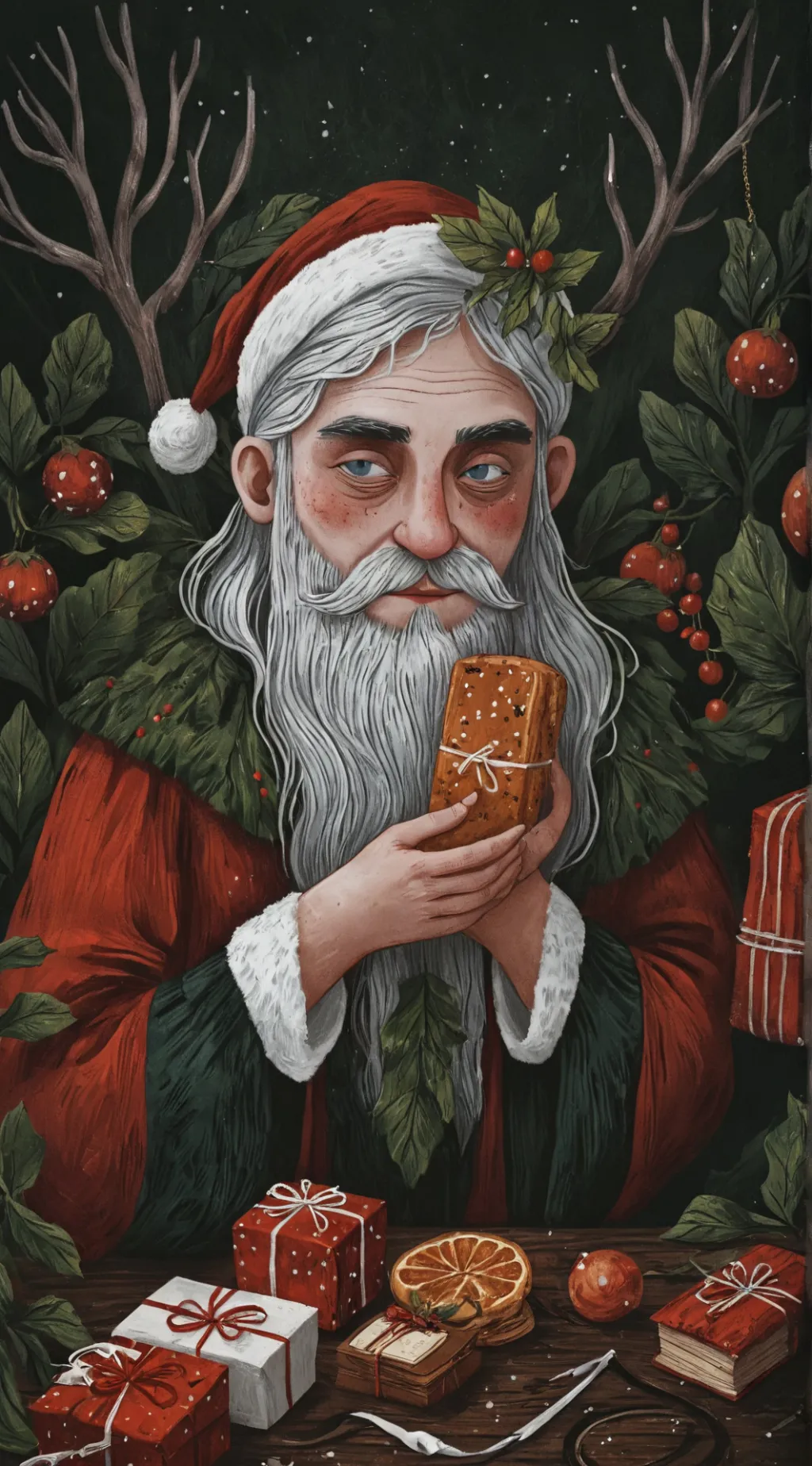 ai character: Papai Noel background