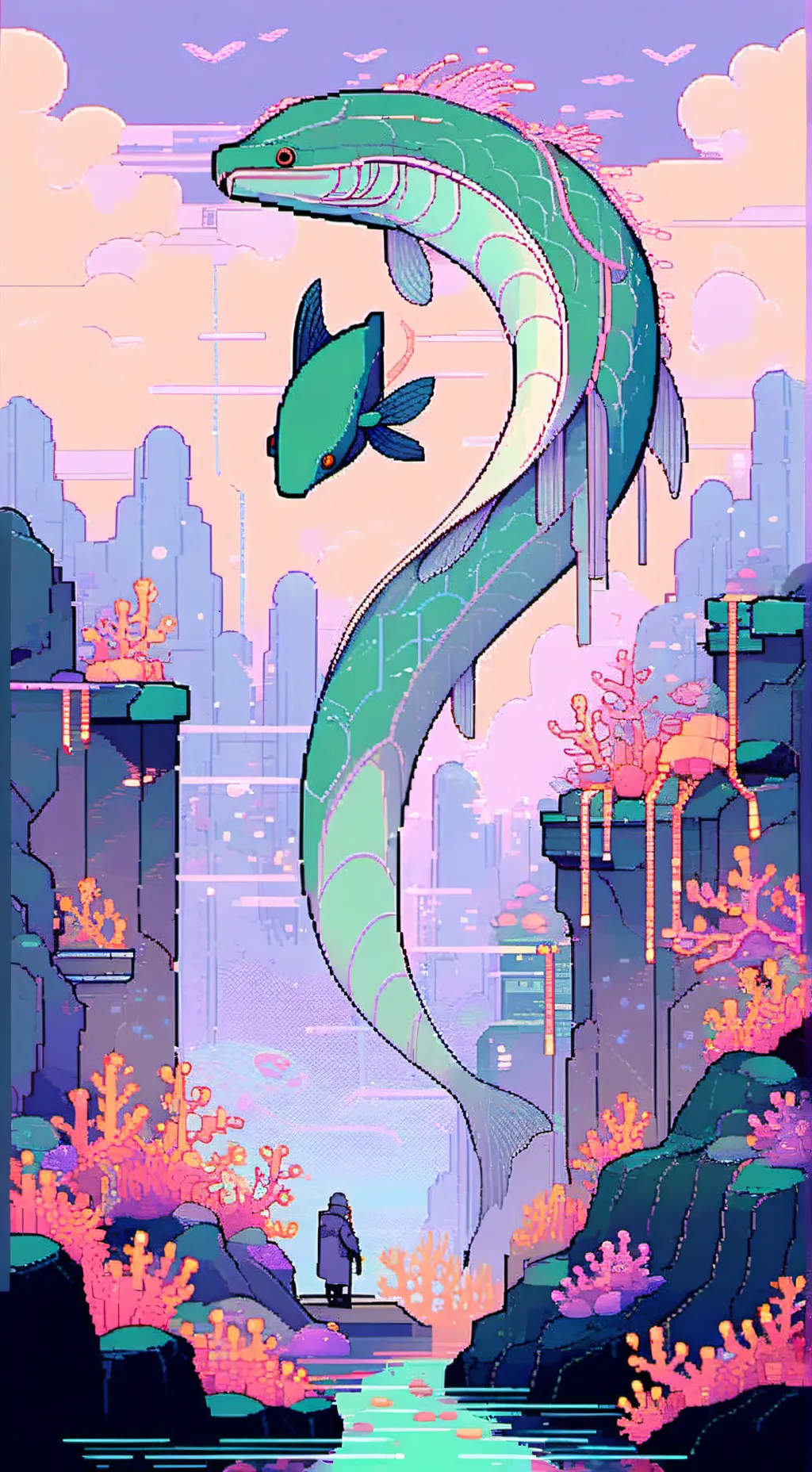 ai character: FPE HORROR  background