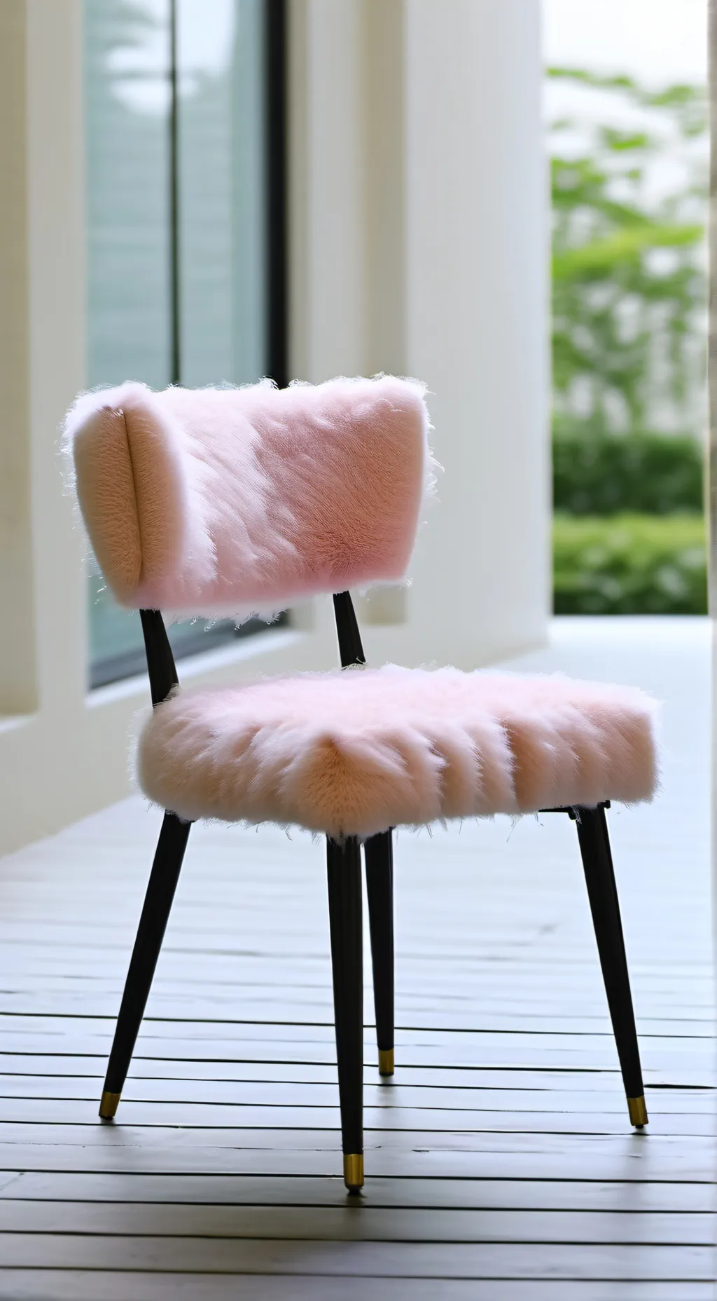 ai character: fluffy chair background