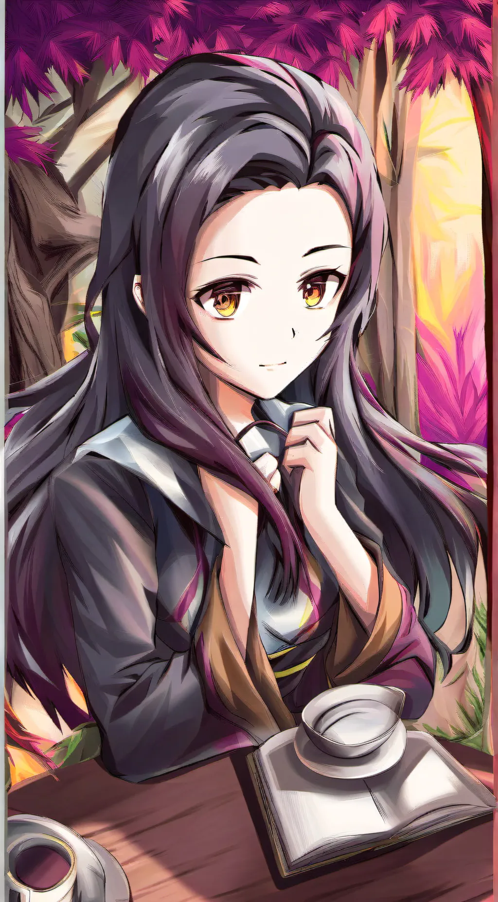 ai character: Nezuco kamado background