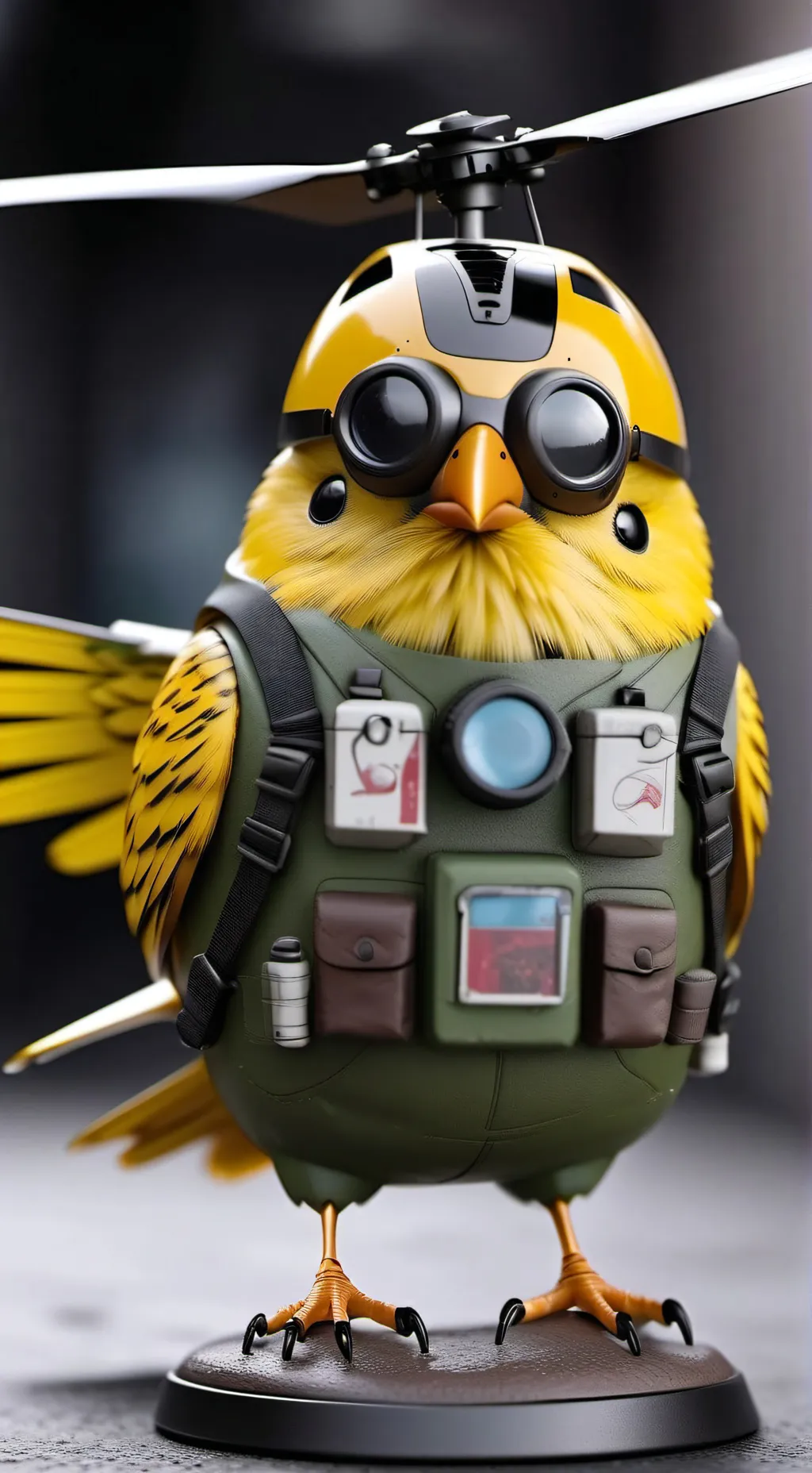 ai character: Yellow  background