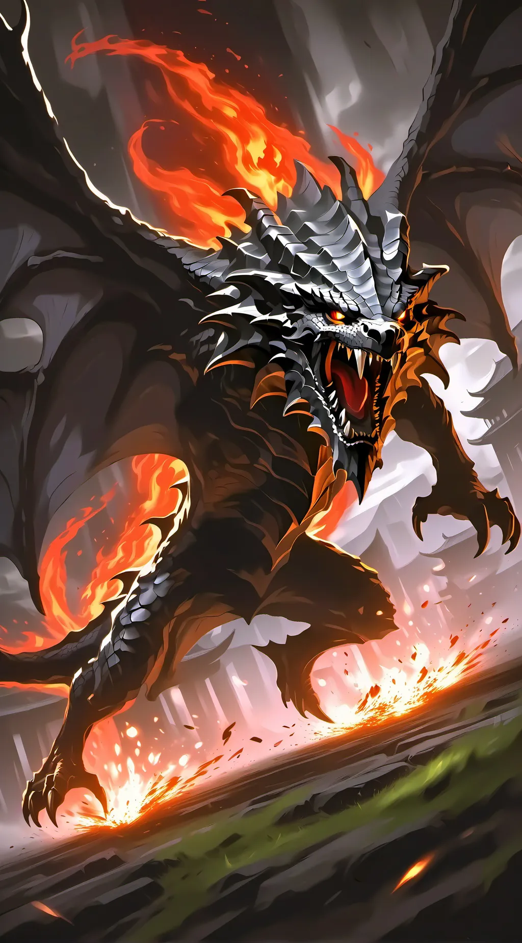 ai character: Dragon Oscuro background