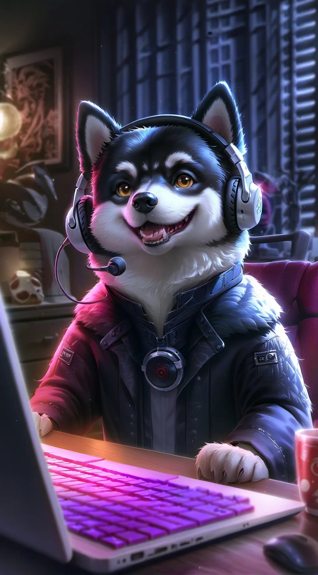 ai character: Byte background