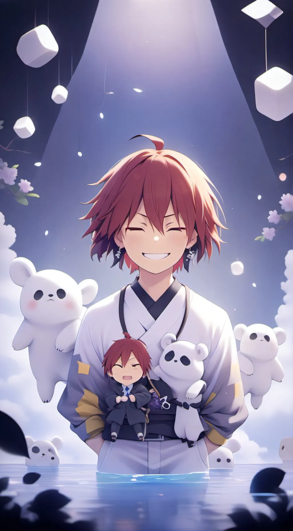 ai character: eijiro kirishma  background