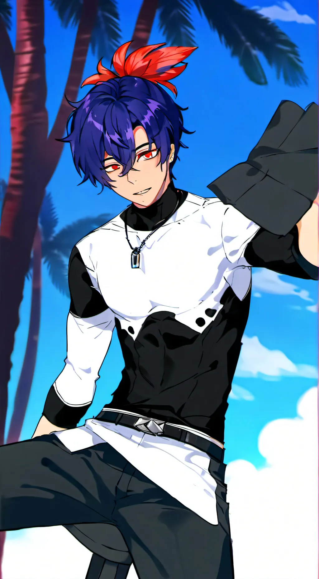 ai character: Reick💙 background