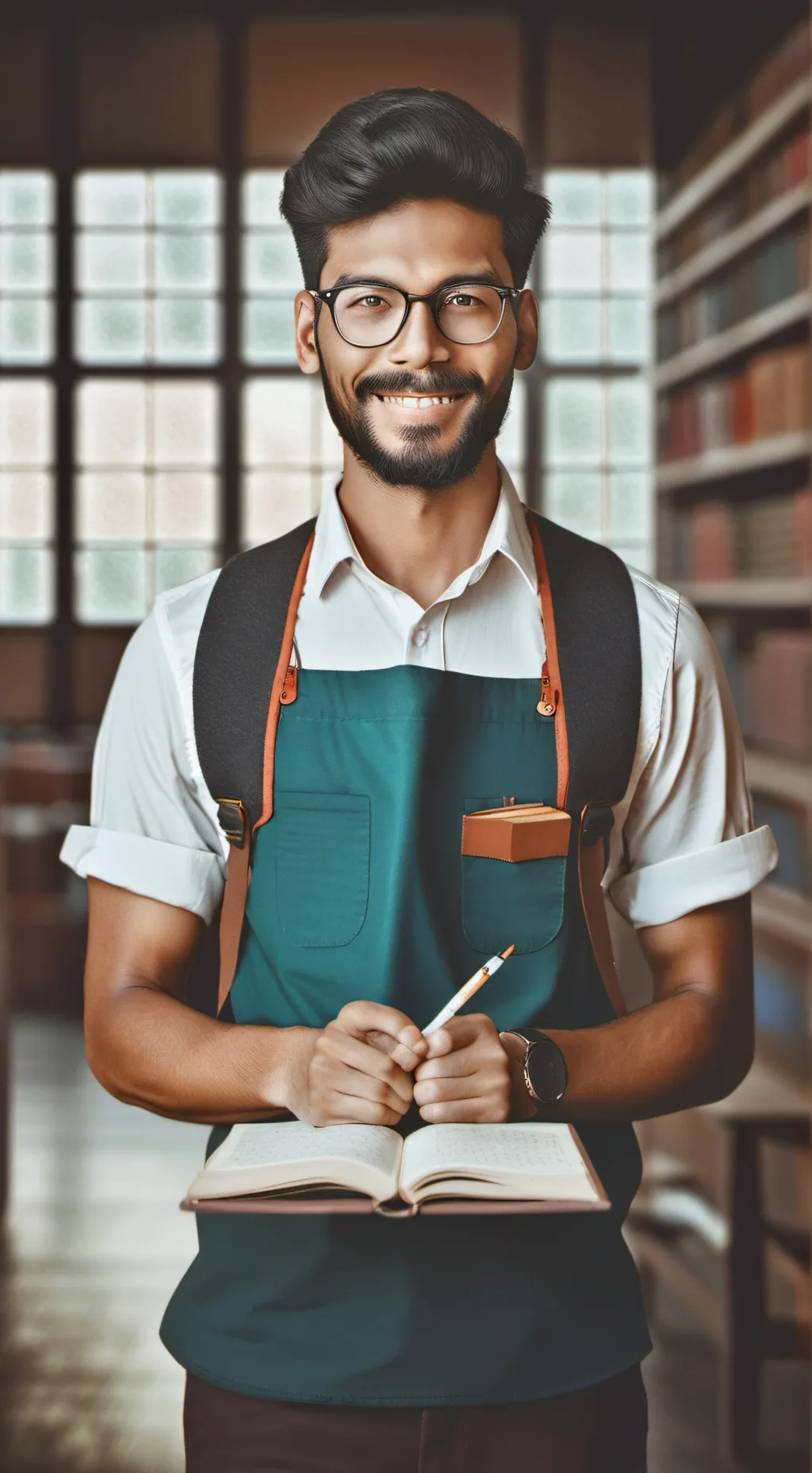 ai character: Name in school background