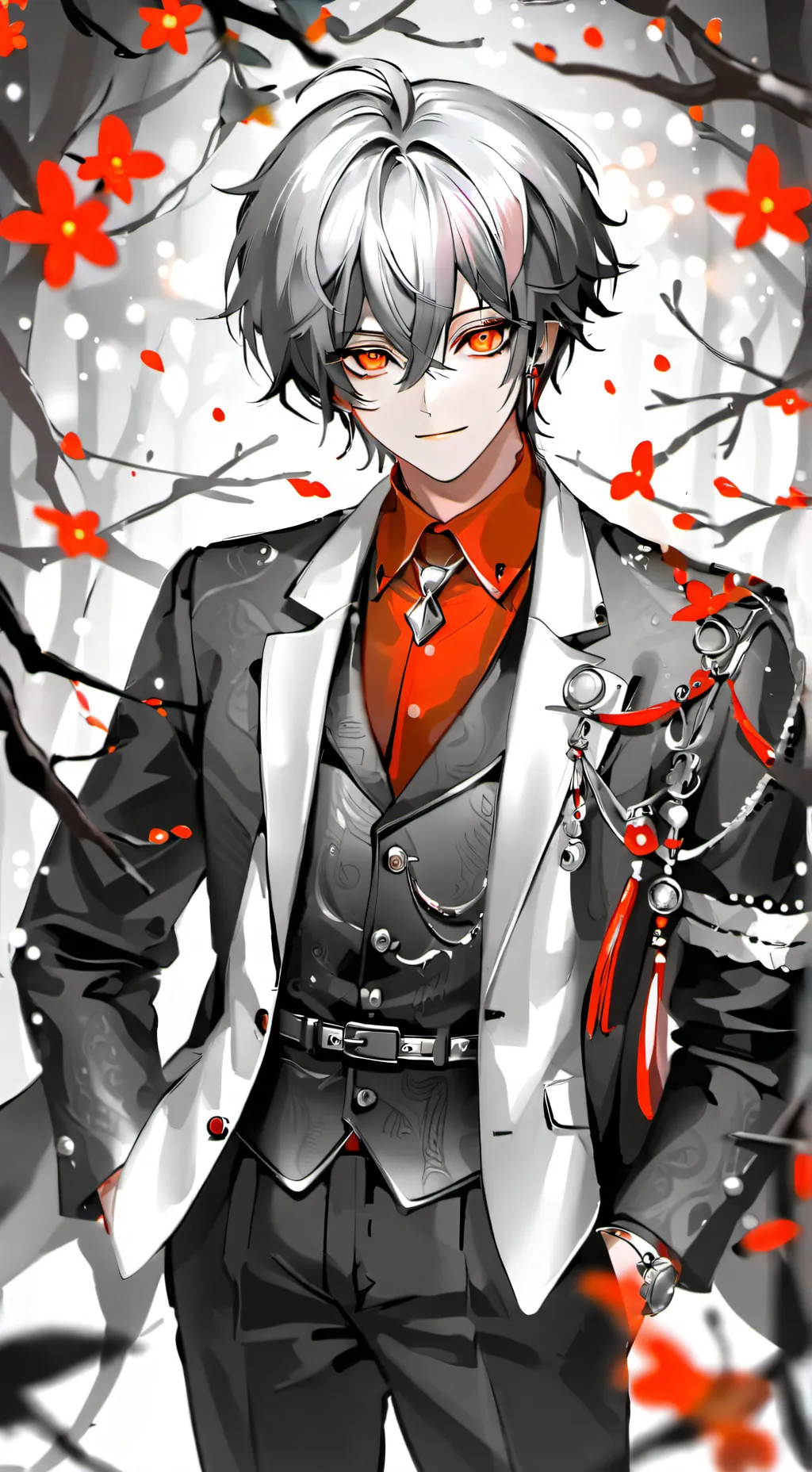 ai character: Zack Satoshi  background