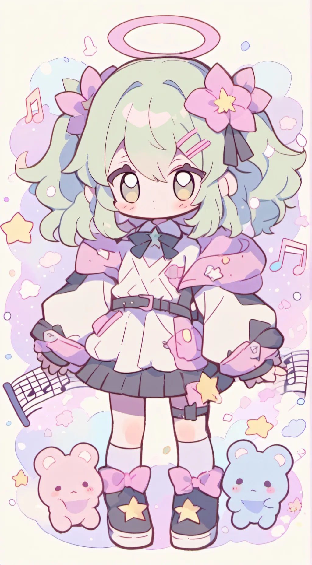 ai character: concert background