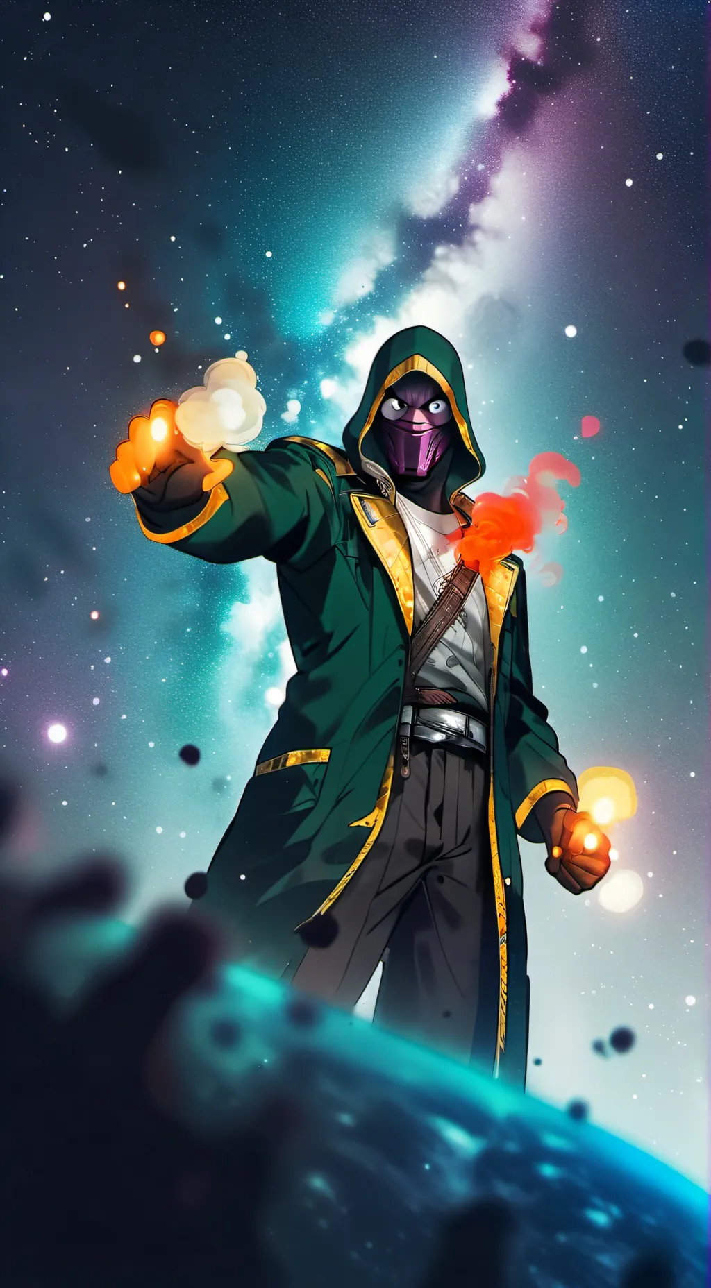 ai character: DC VILLAINS X HH background