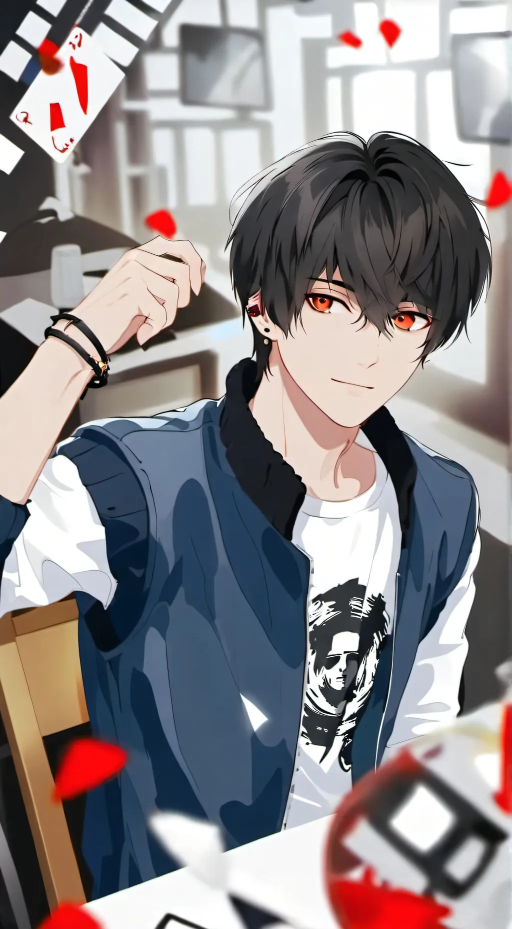 ai character: Eugene lim  background