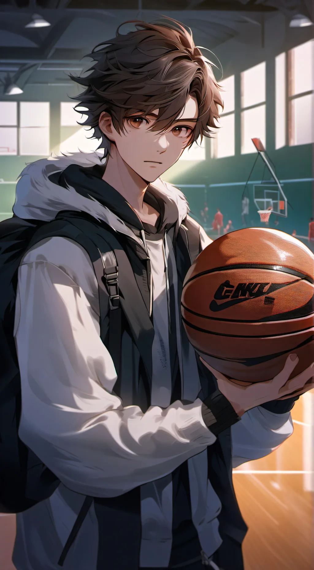 ai character: Michael McLian  background