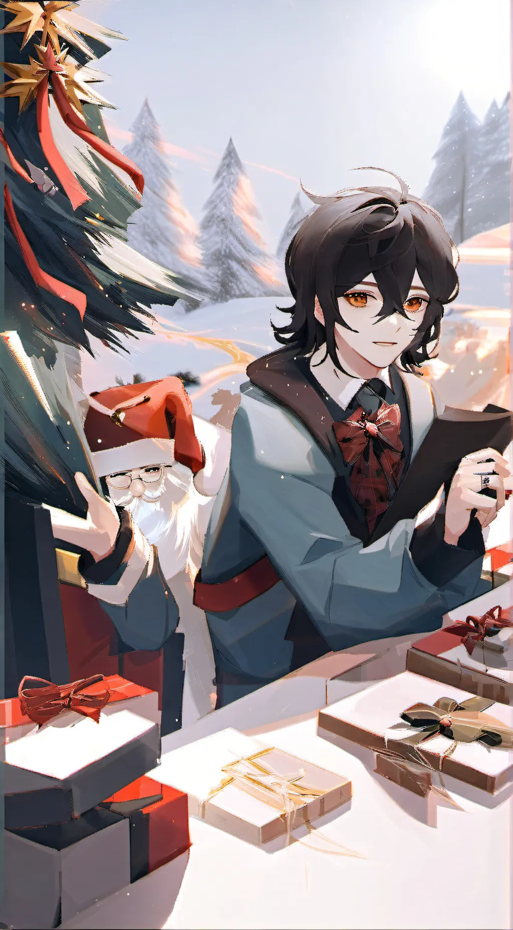 ai character: HH x HB background