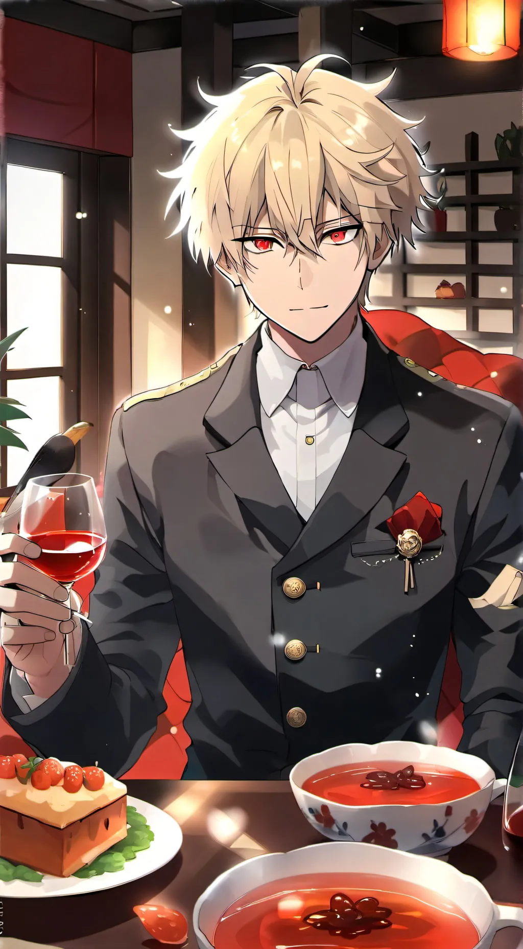 ai character: Bakugo  background