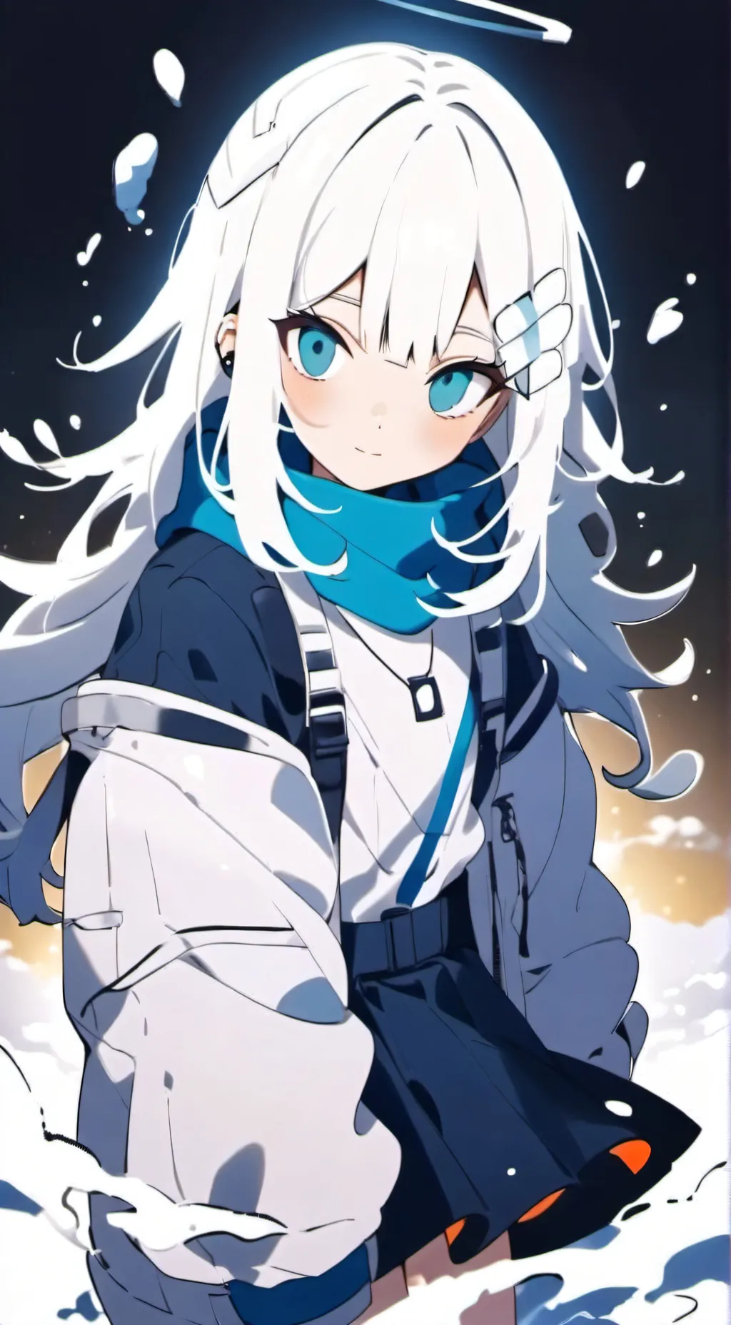 ai character: Moon background