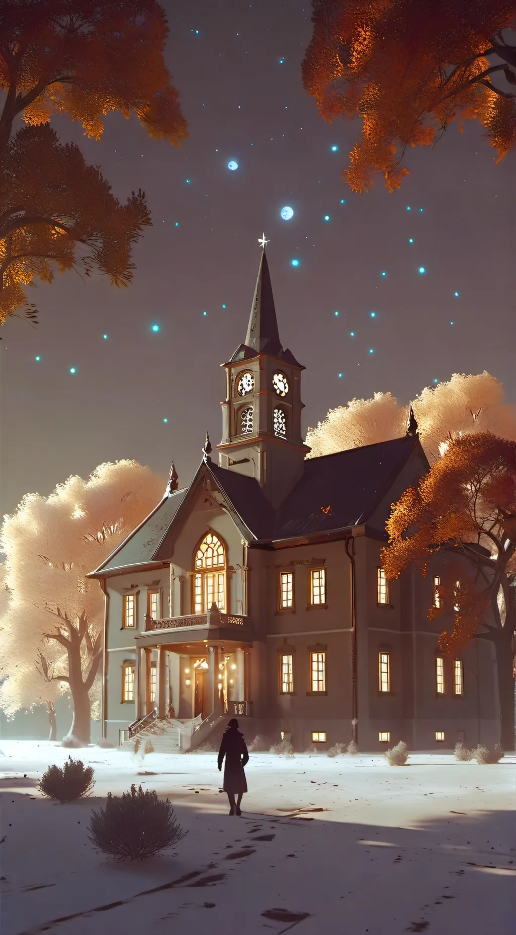 ai character: Star academy background