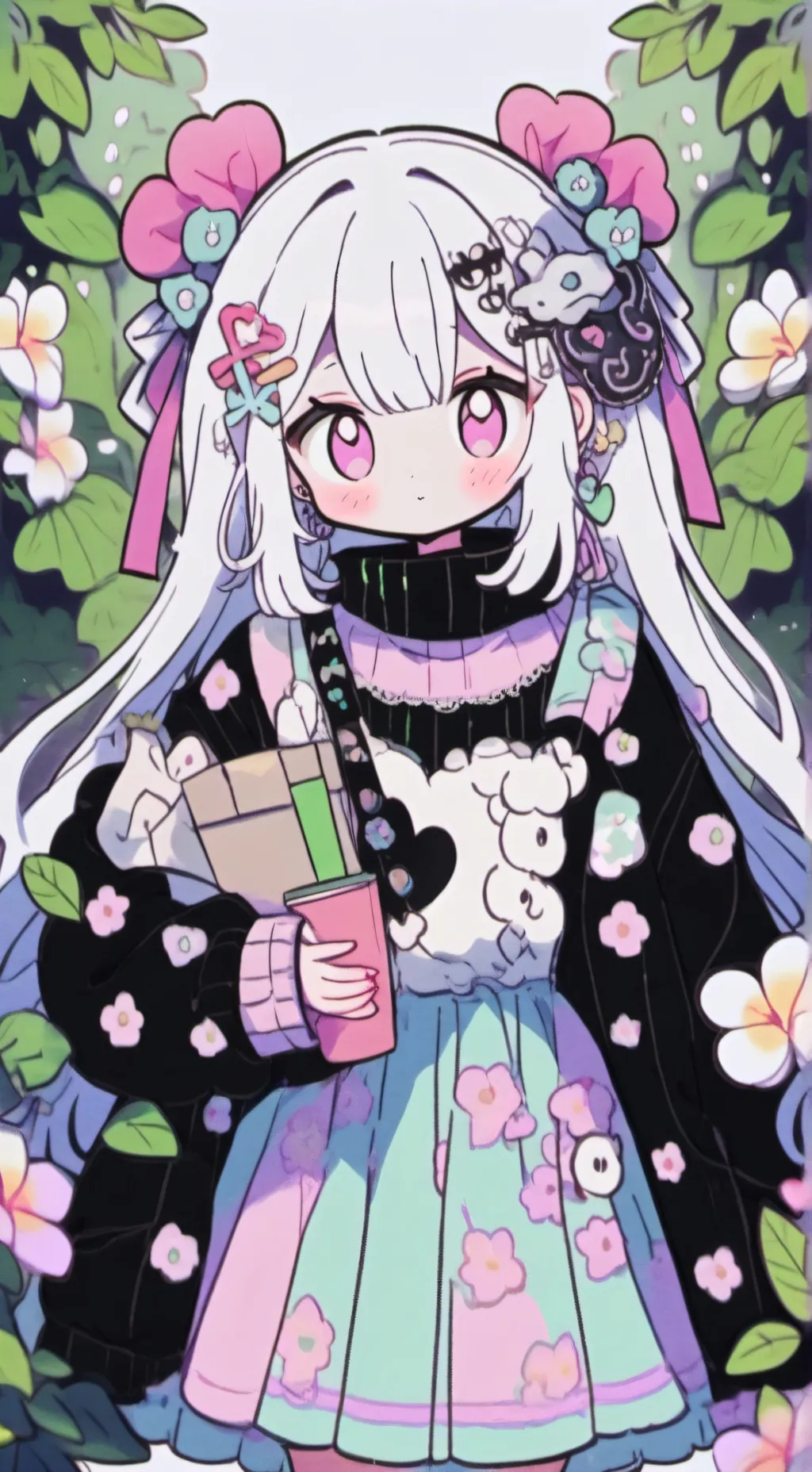 ai character: wenda x gray background