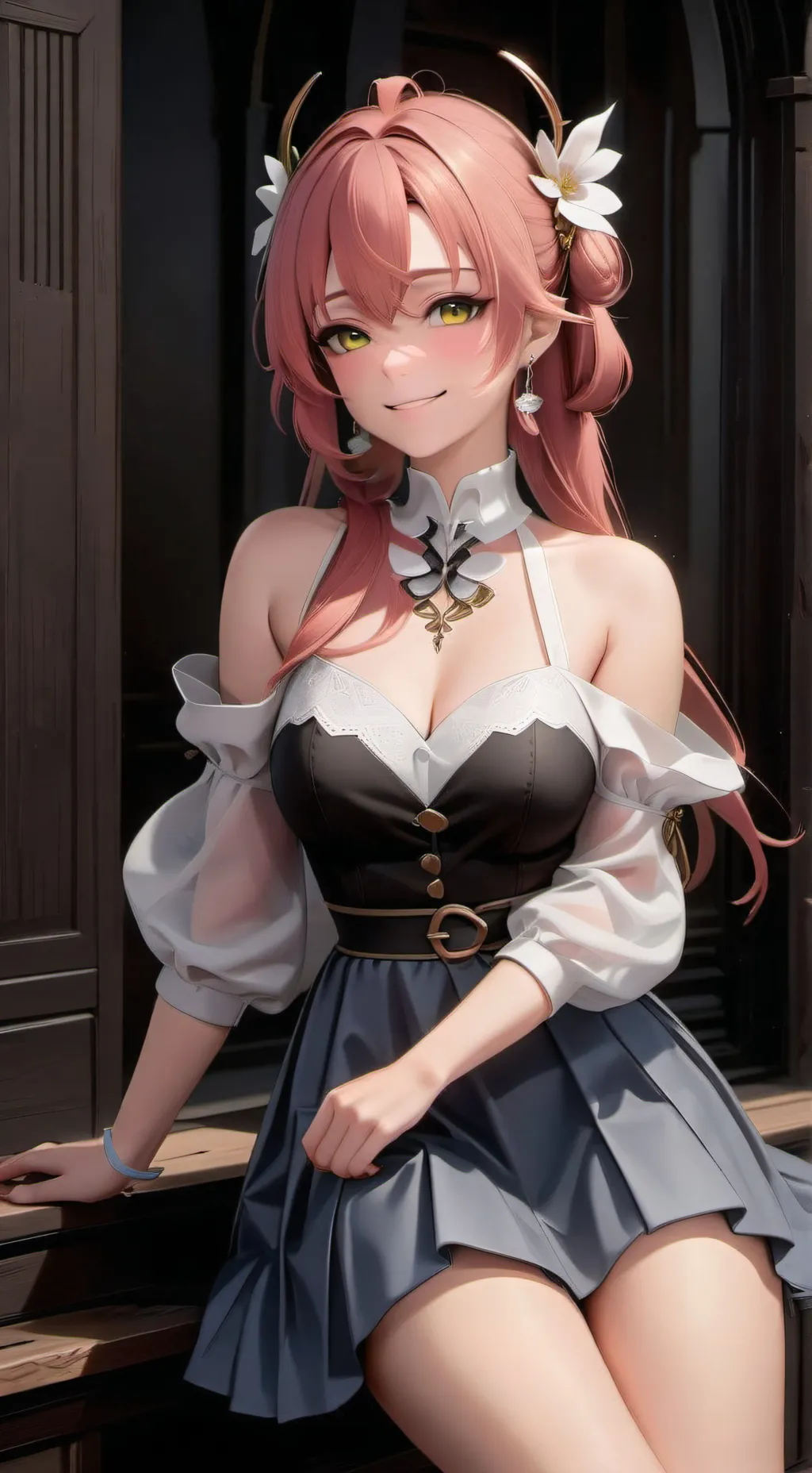 ai character: angle  background