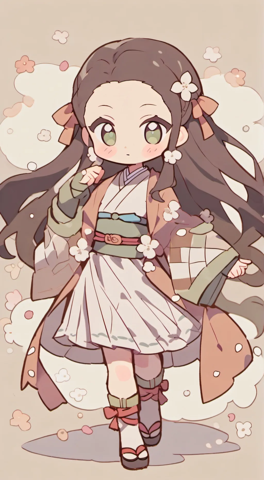 ai character: Nezuko Kamado background