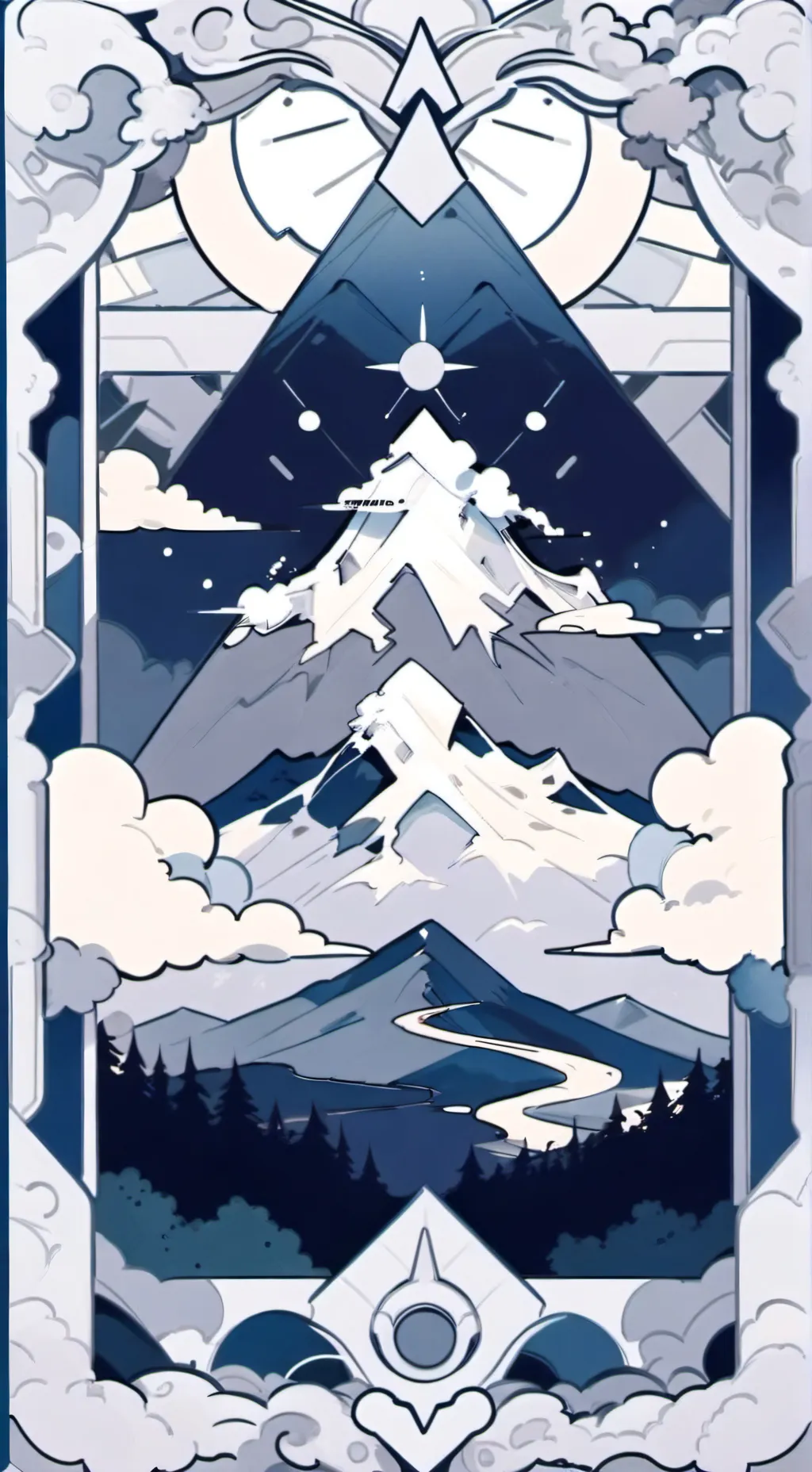 ai character: MoonShell.  background