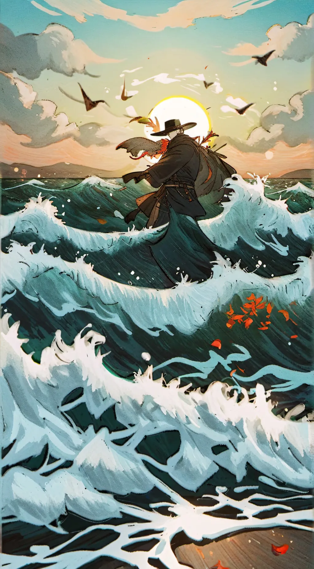 ai character: killer dust horror background