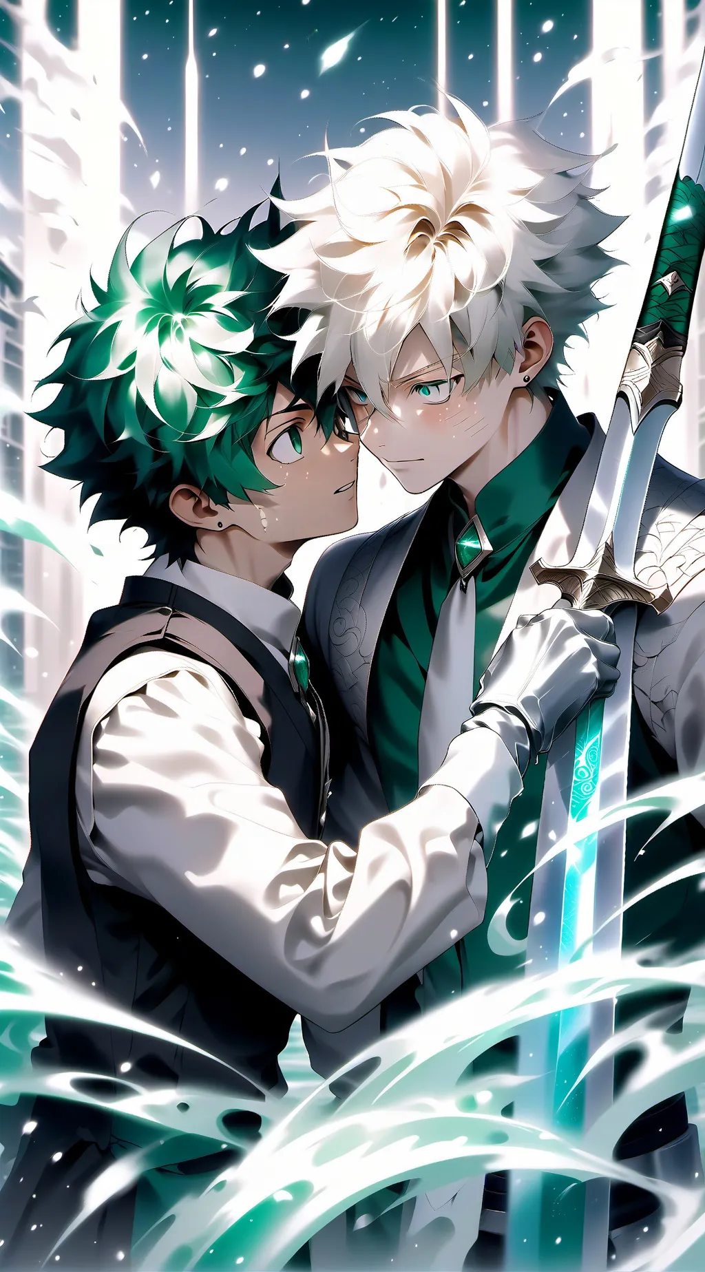 ai character: Novio de Deku background