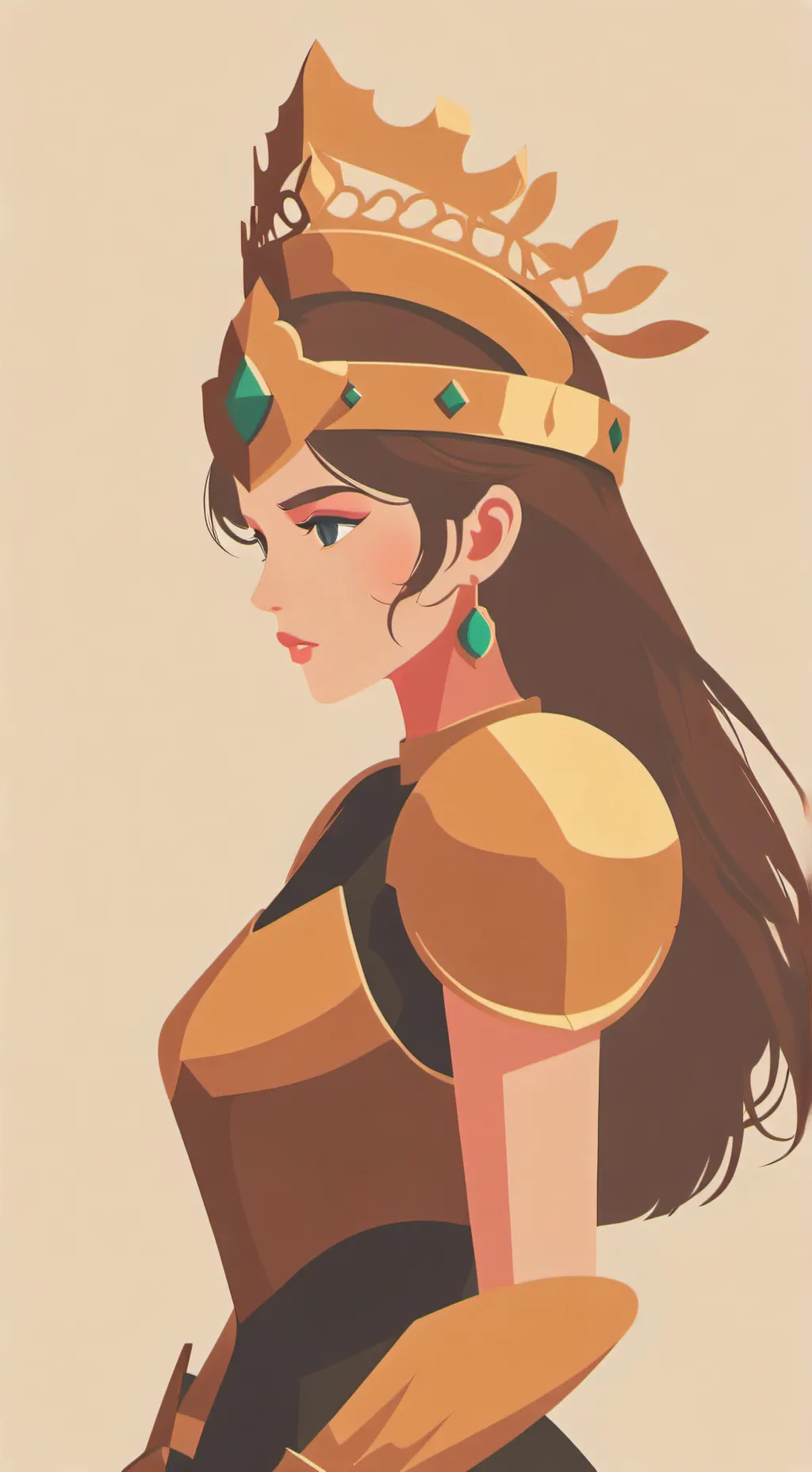 ai character: Queen elara  background