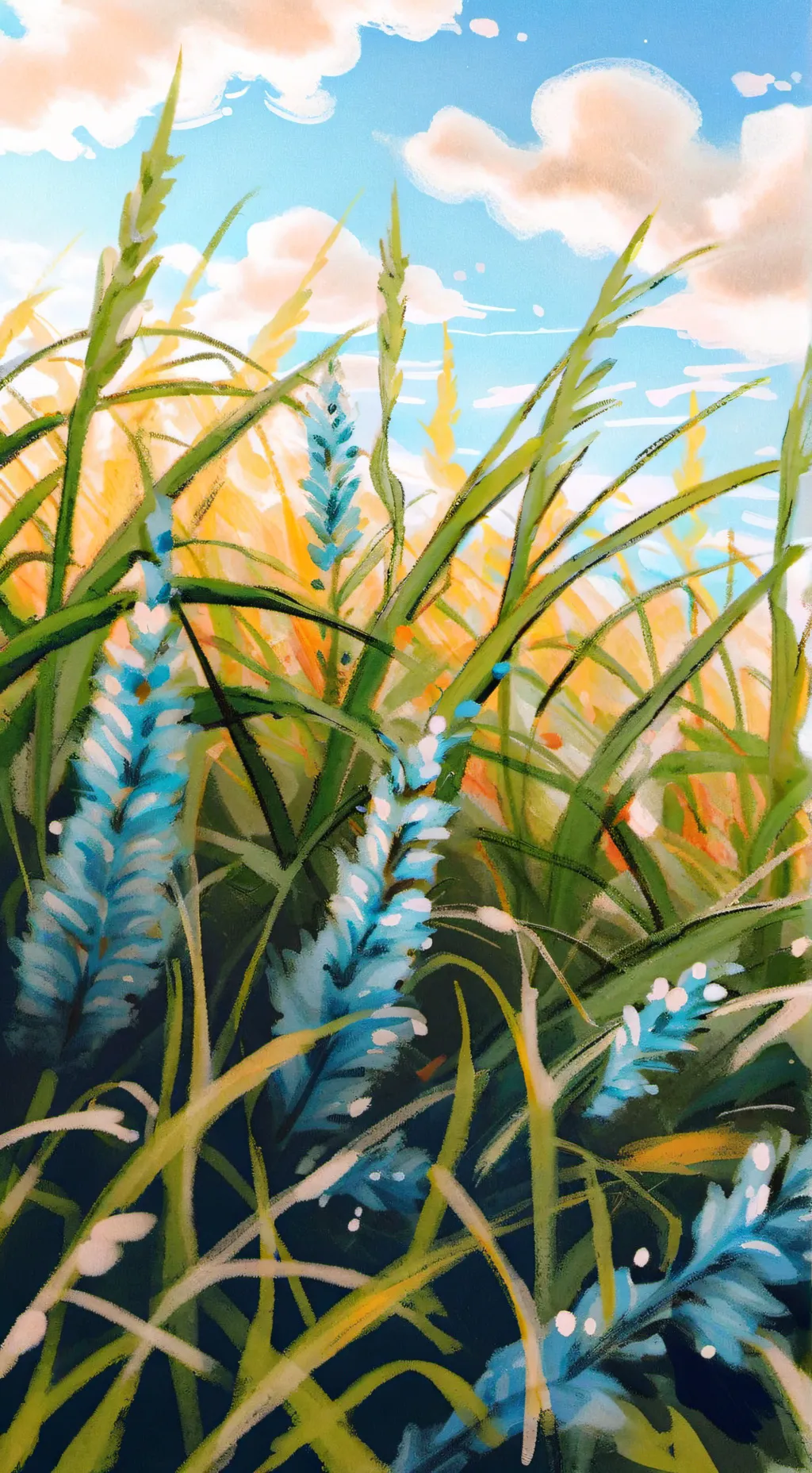 ai character: Grass :) background