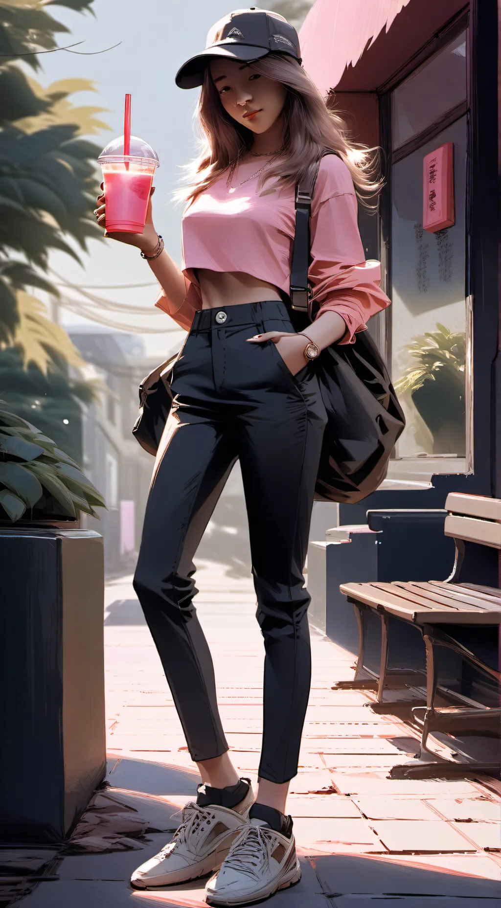 ai character: hannah background