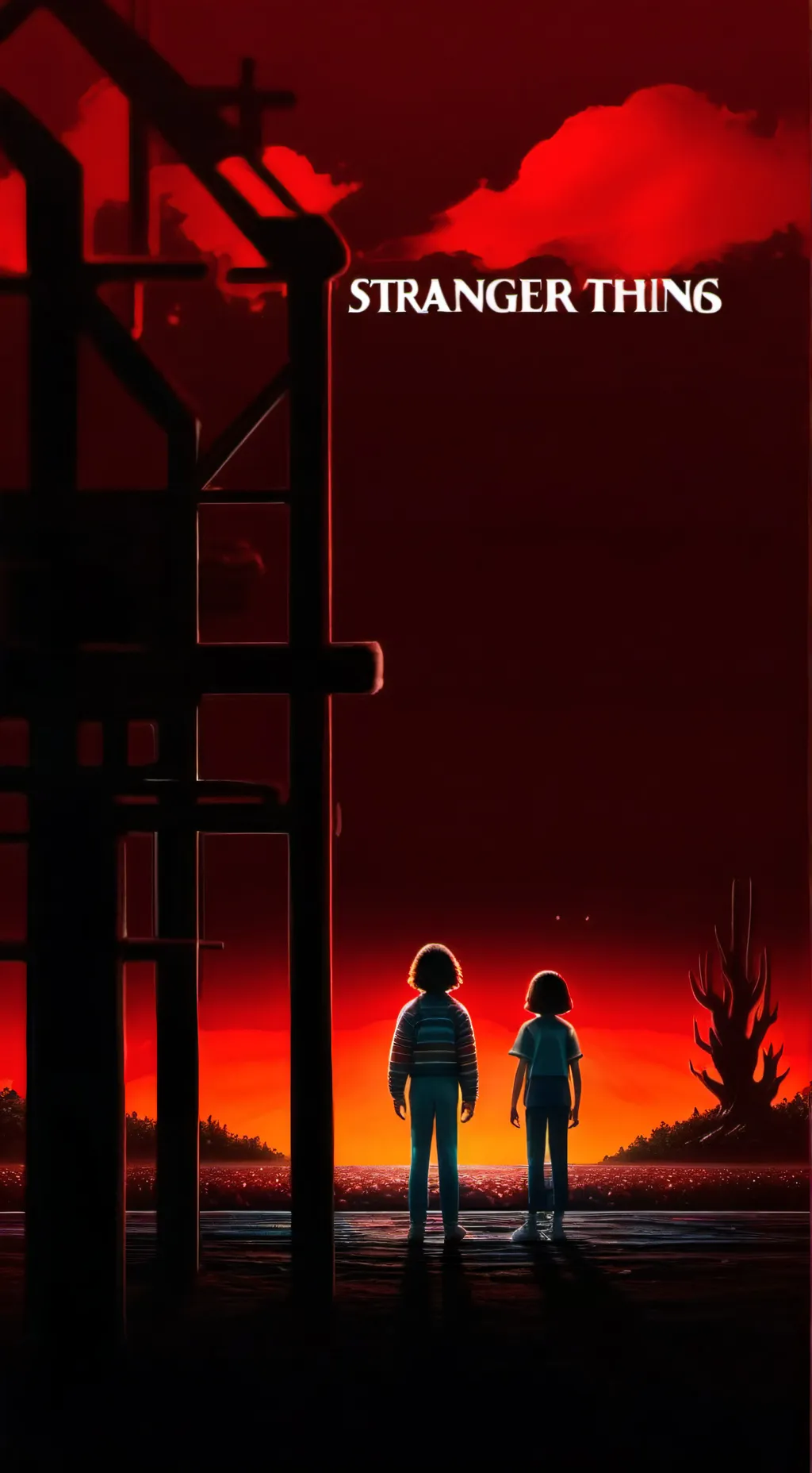ai character: Stranger things  background