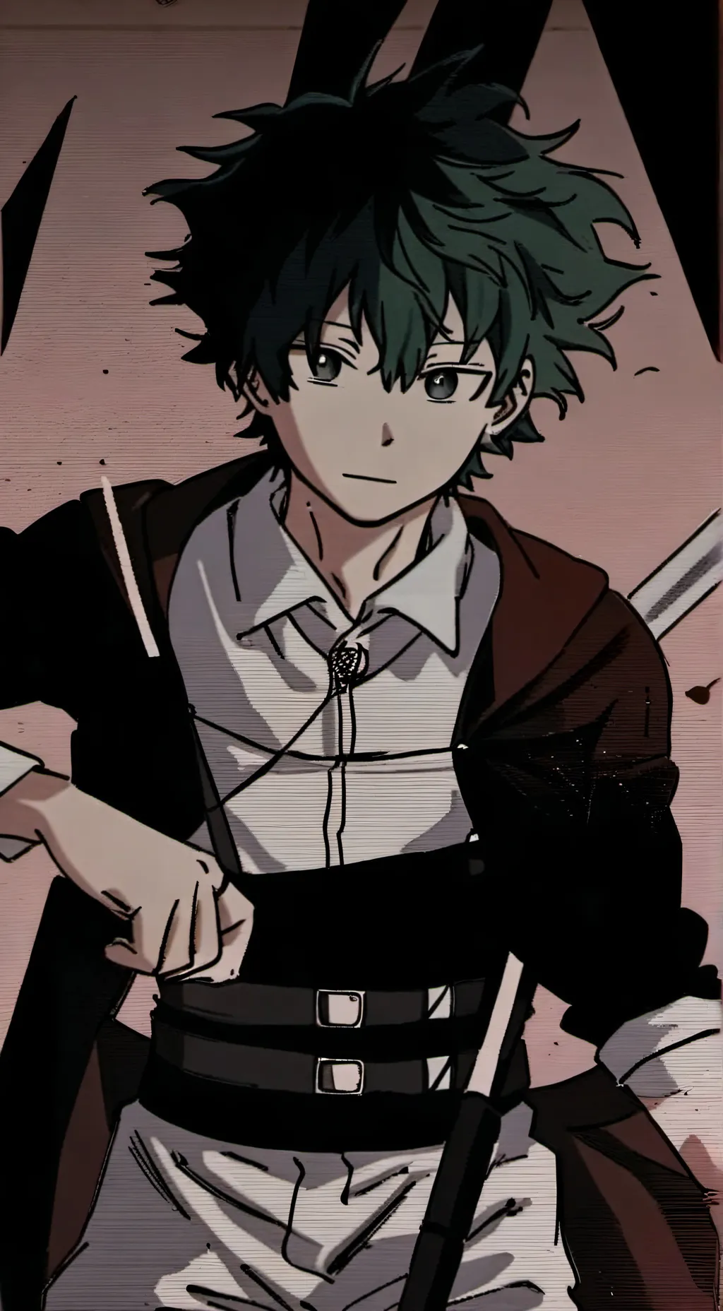 ai character: Deku  background