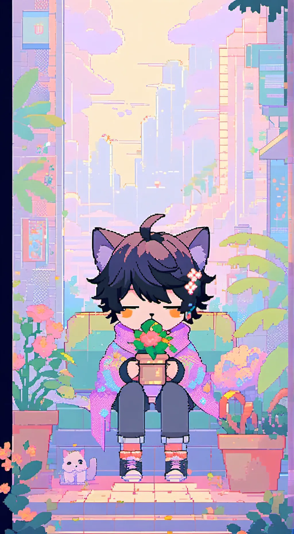 ai character: miau background