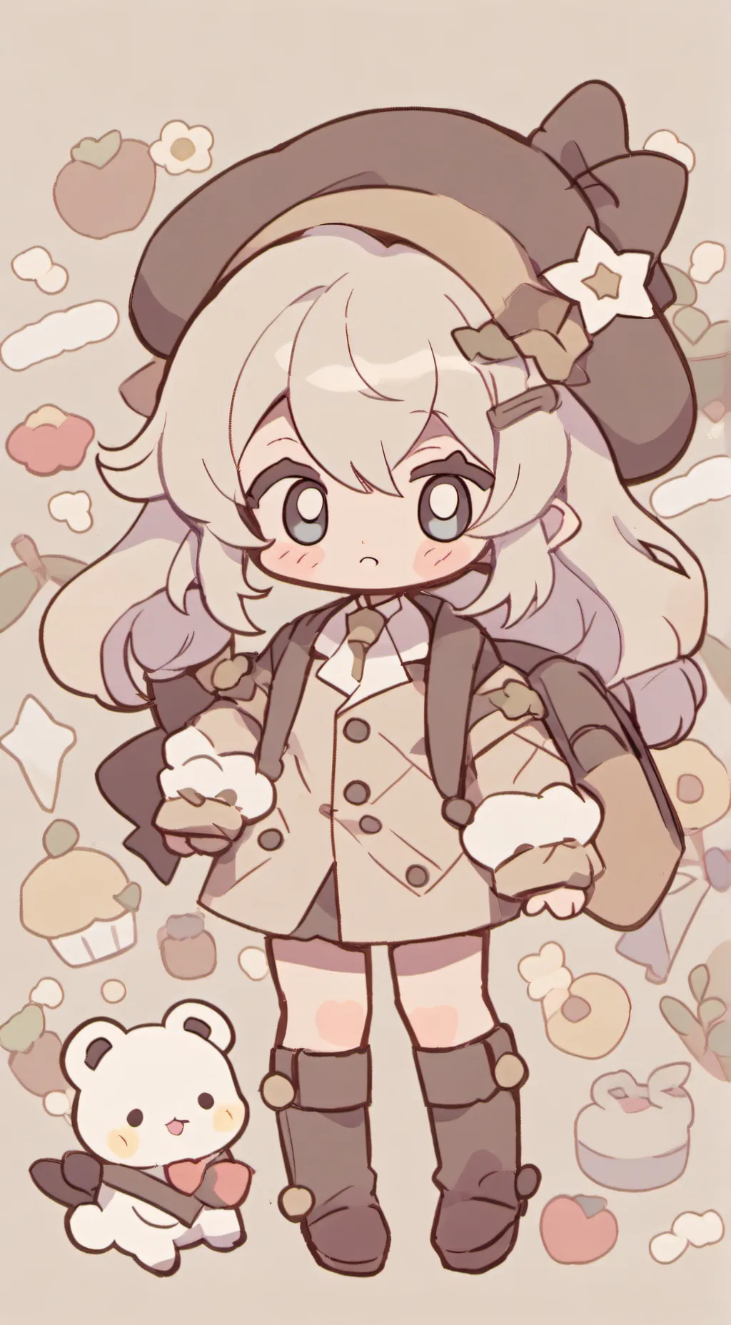 ai character: dandy x astro background