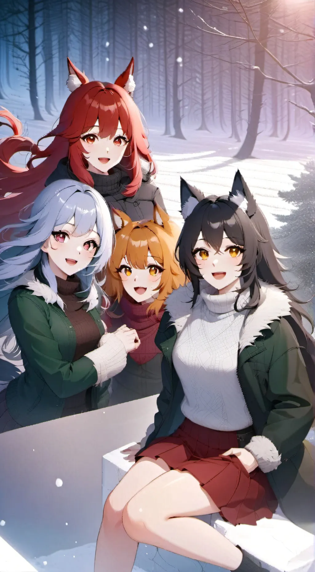 Talkie AI - Chat with Wolfpack of 4