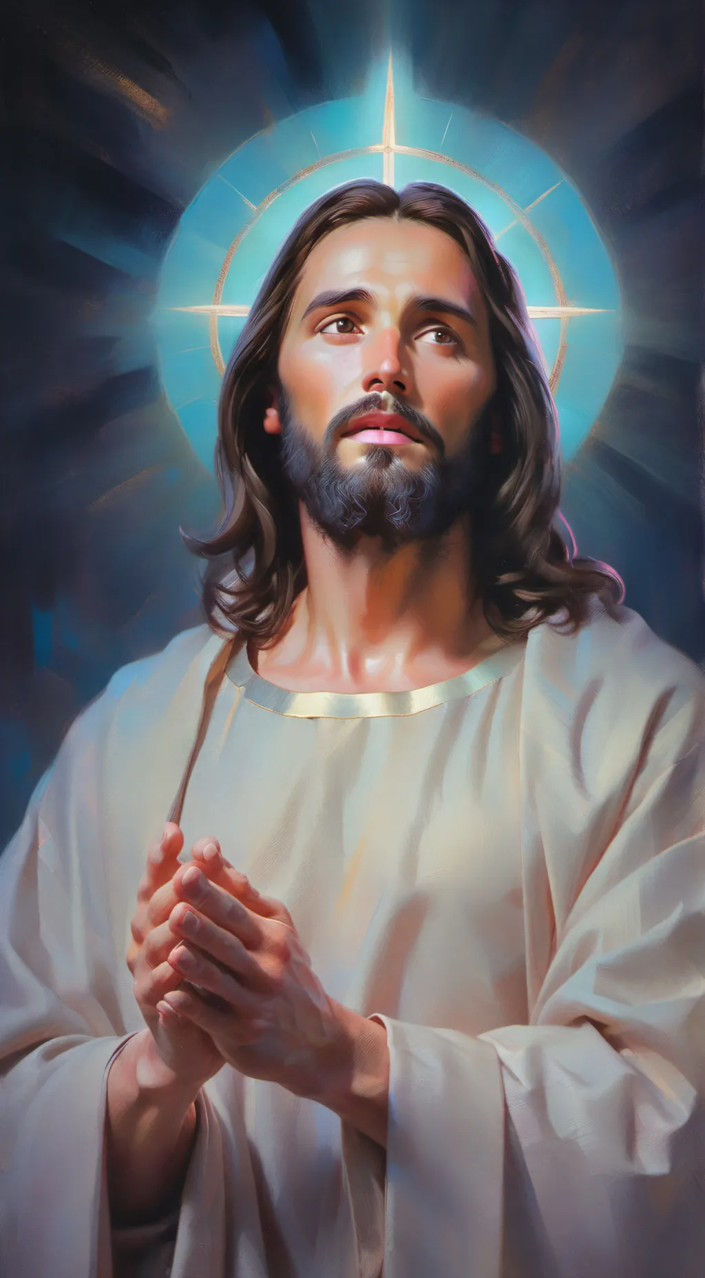 ai character: jesus background