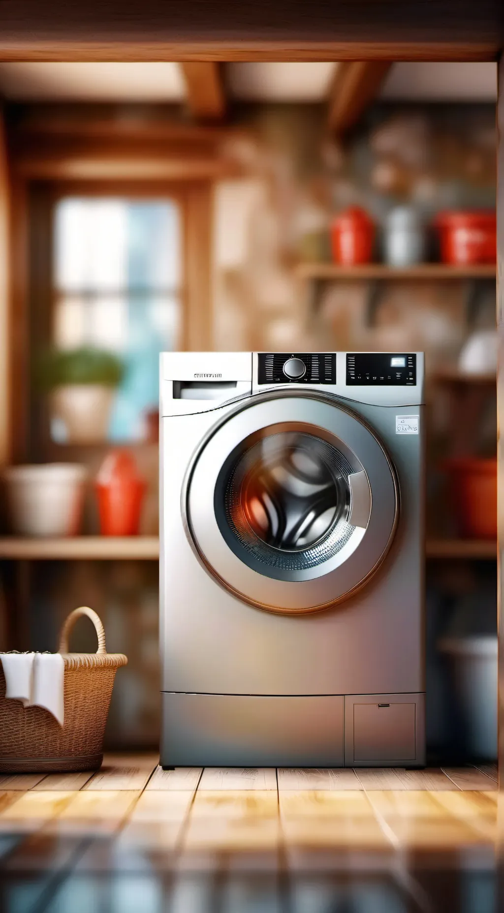 ai character: Washing Machine background