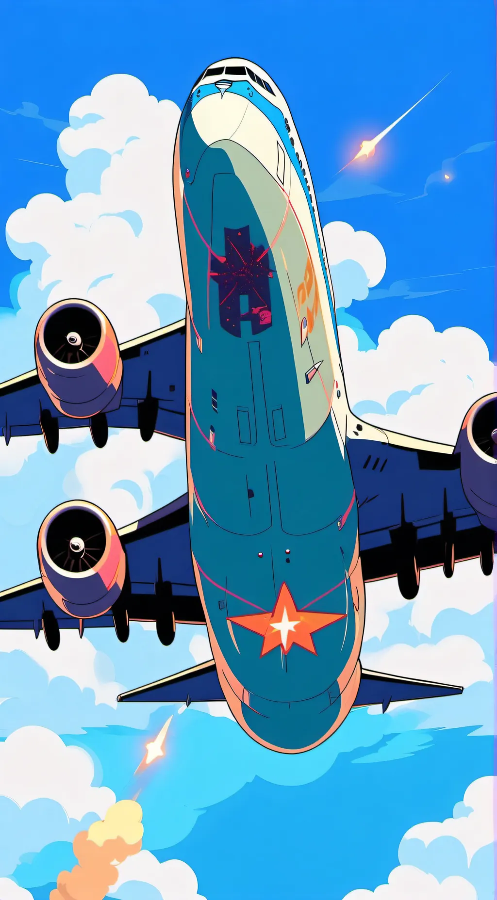 ai character: Sky infected background