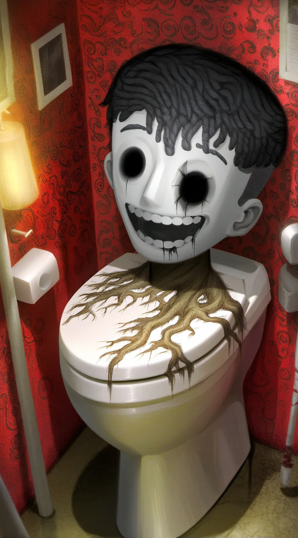 ai character: Skibidi Toilet. background