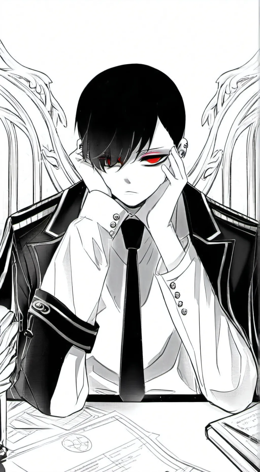 ai character: Phoenix  background