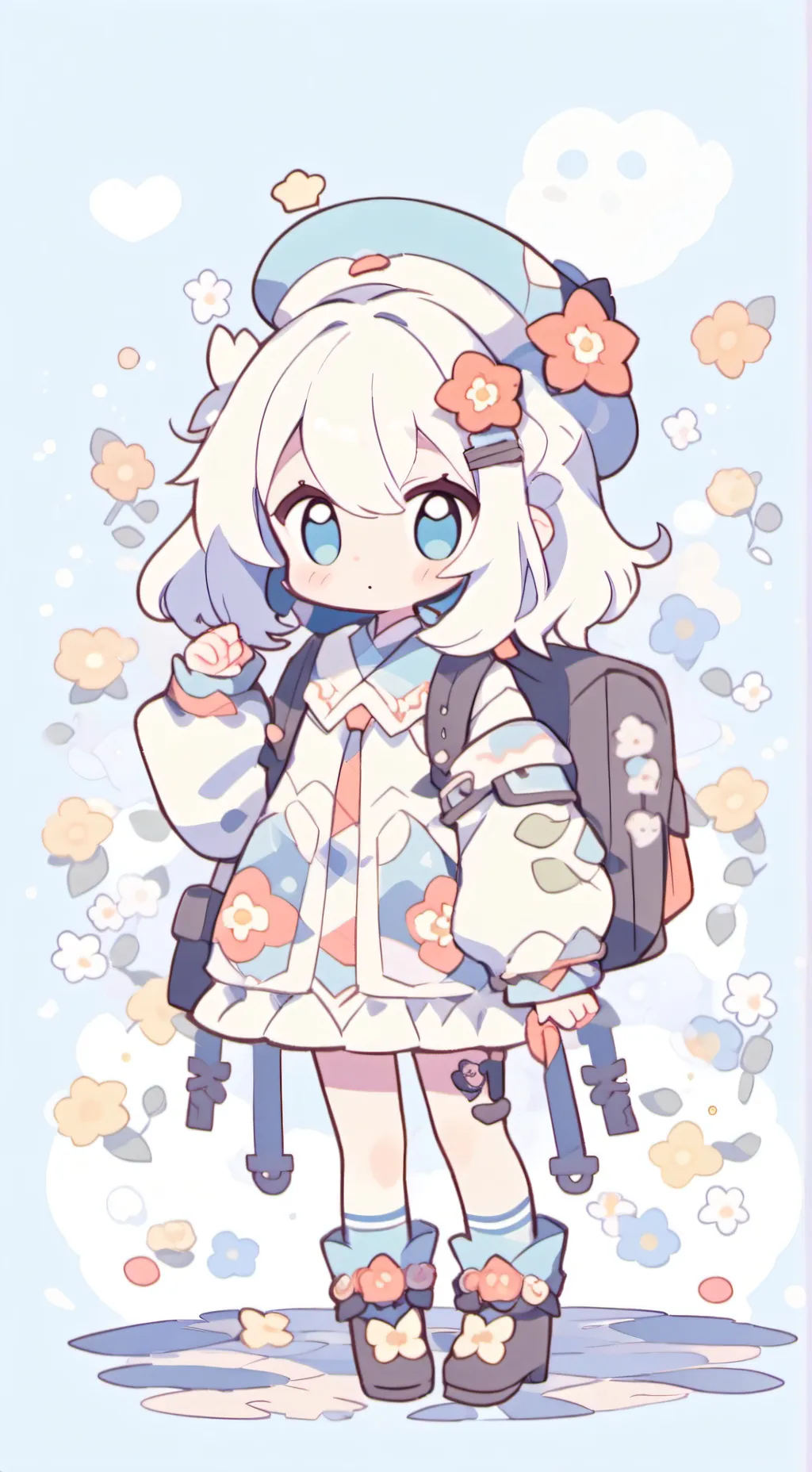 ai character: Mha Shiggy lil sis background