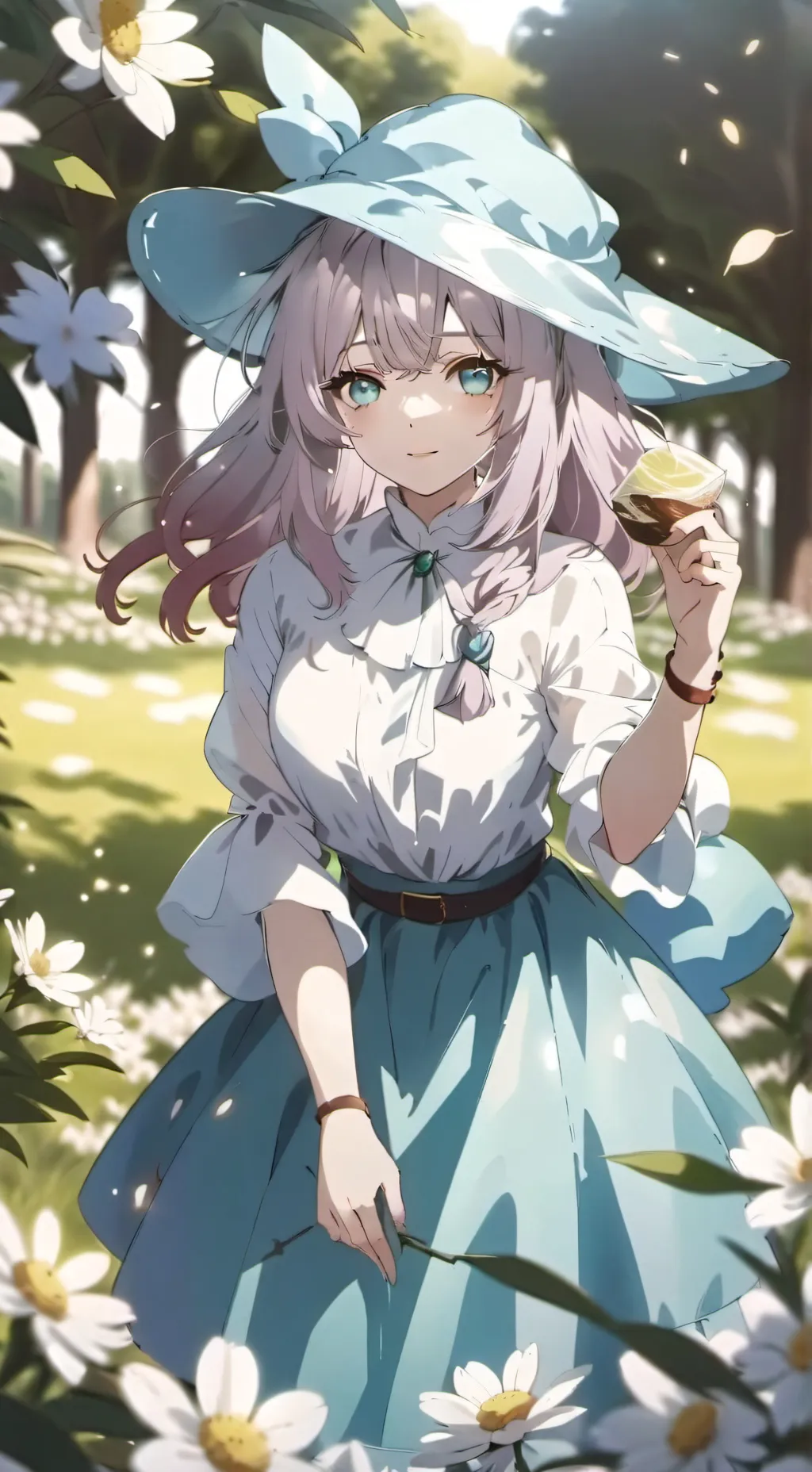 ai character: elfo pero mujer background