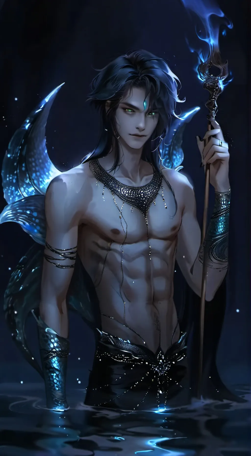 ai character: 𝓔𝓷𝔃𝓸🌊. background