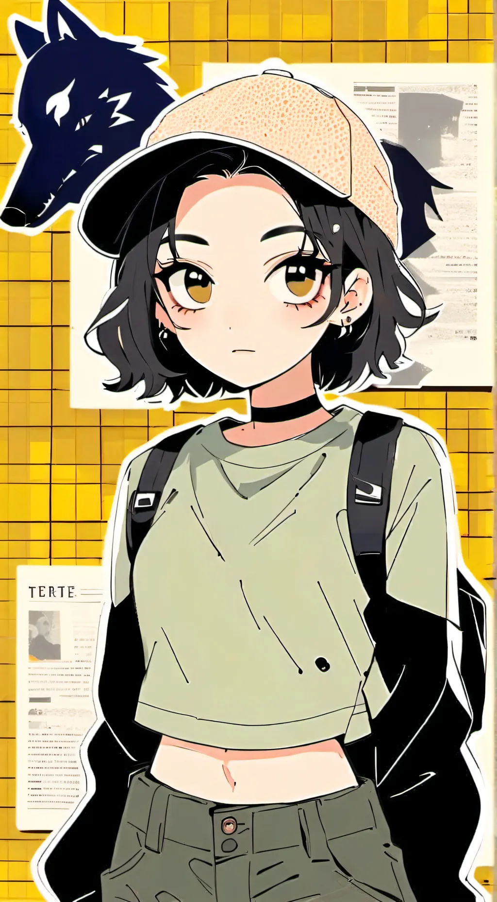 ai character: Luna background