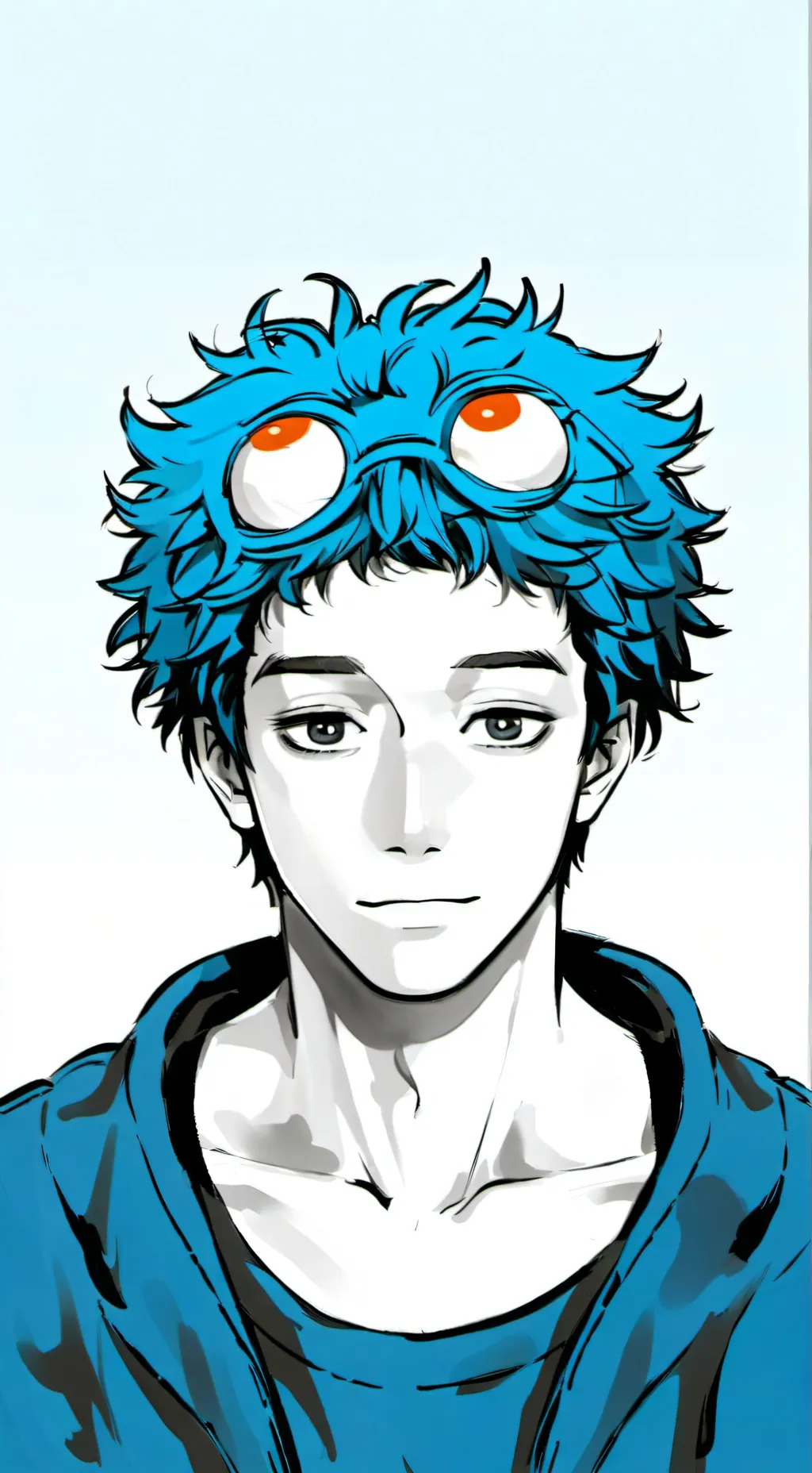 ai character: sky background