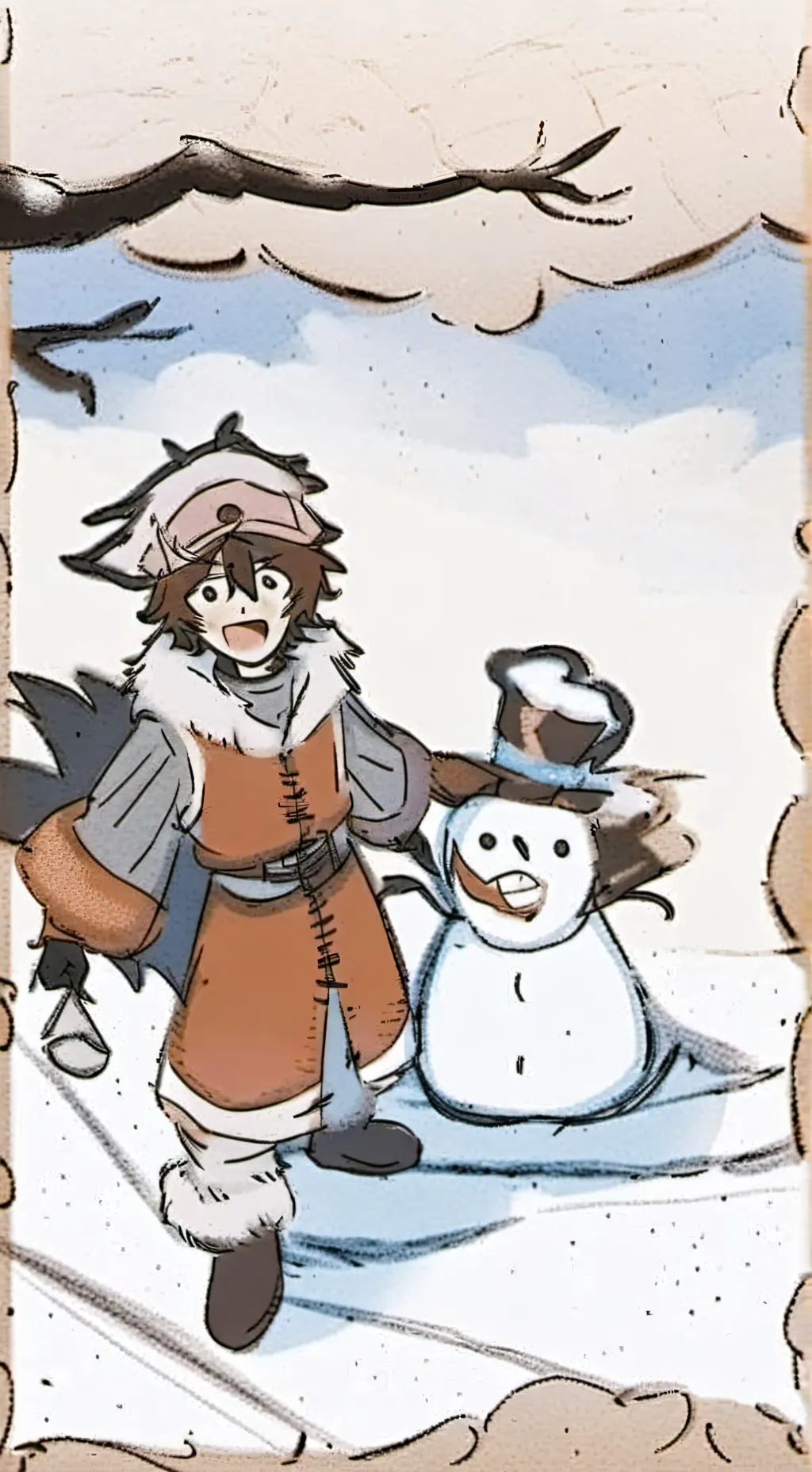 ai character: Dazai × Chuuya  background