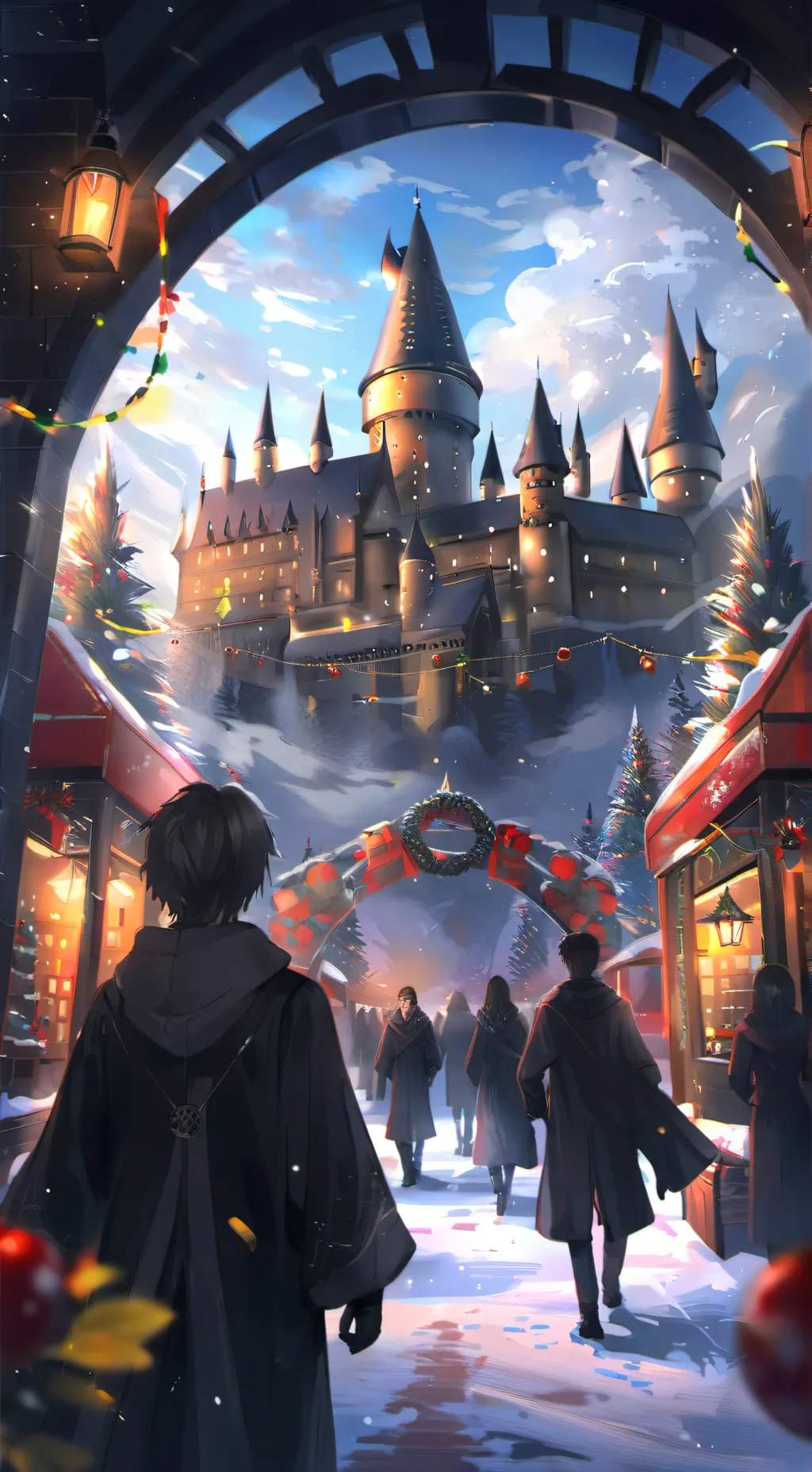 ai character: Chritmas HP background